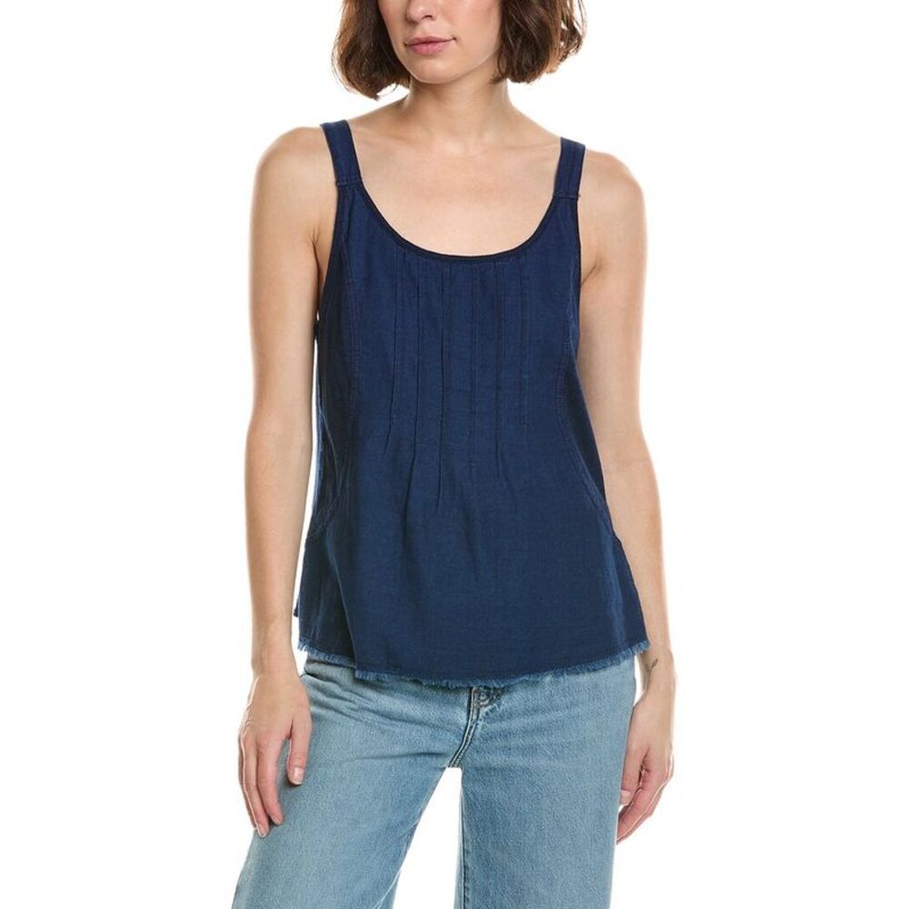 Xcvi Womens Norelle Tank Top, Navy